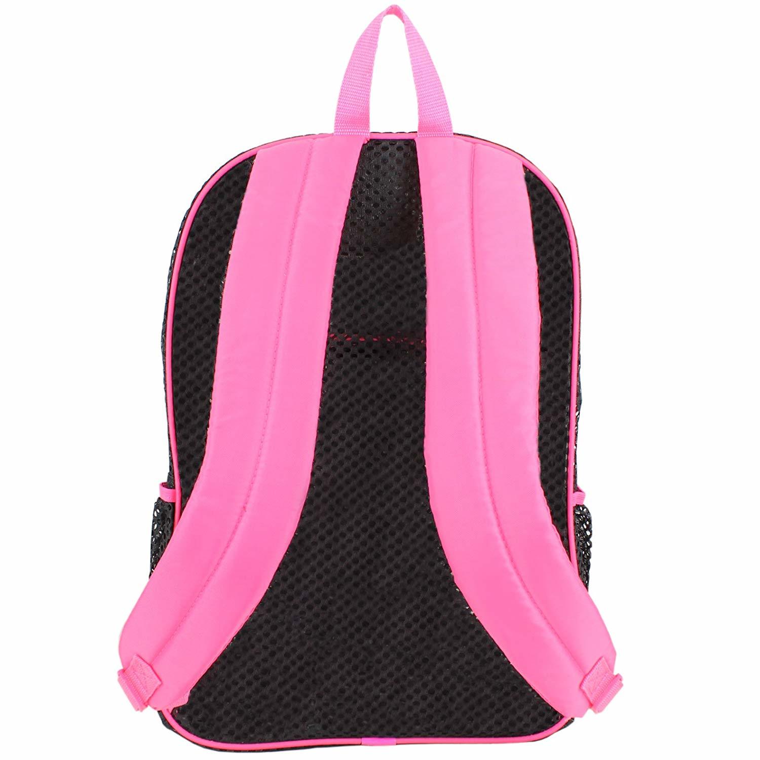 Wholesale 17" Classic Eastsport Mesh Backpack Black/Pink