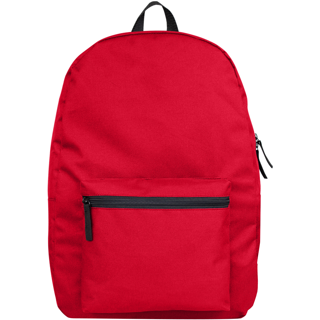 plain red backpack