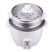 5-Cup Rice Cooker with Steamer, White
