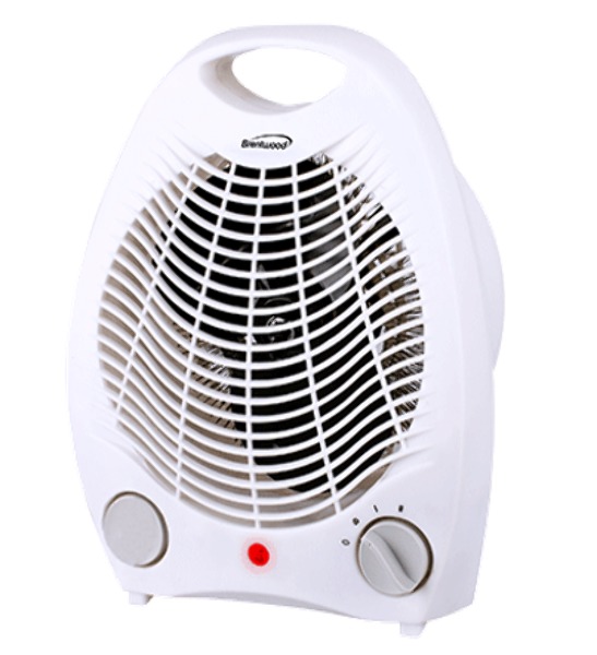 Portable Electric Space Heaters with Fan - White, 750-1500W