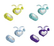 Heart Shaped True Wireless Earbuds - Assorted Colors