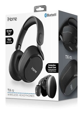 iHome TX-72 Wireless Headphones - Black