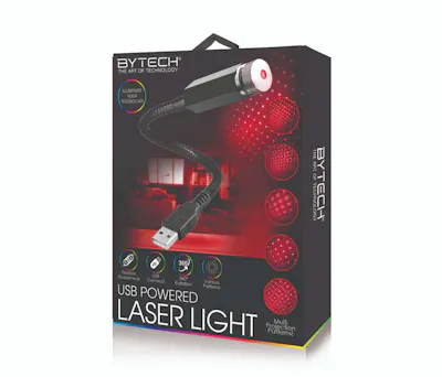 USB Powered Laser Light - Black, Red Beam