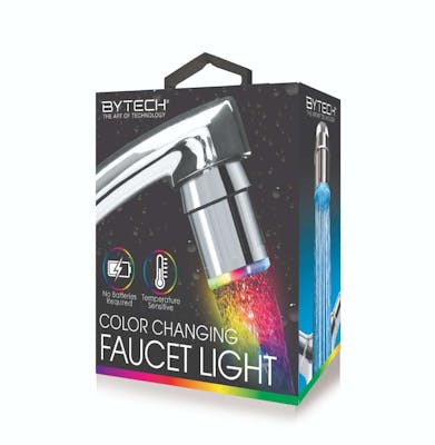 Color Changing Faucet LED Light - Silver