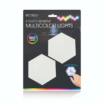 Hexagon Touch Sense Lights - Multicolor