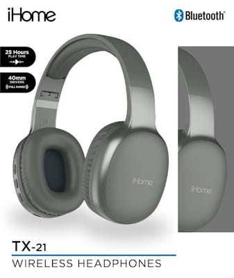 iHome TX-21 Wireless Headphones - Green