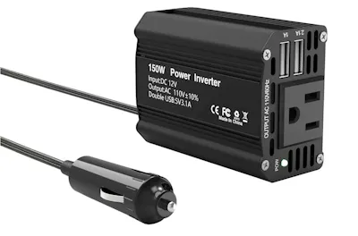 Power Inverter for Car - Black