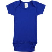 Interlock Short Sleeve Infant Onesies - Royal Blue, Large