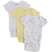 Girls' Printed Short Sleeve Rompers, Assorted, Preemie