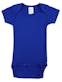 Interlock Short Sleeve Infant Bodysuits - Royal Blue, Newborn