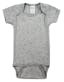 Interlock Short Sleeve Infant Onesies - Heather Gray, Newborn