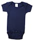 Interlock Short Sleeve Infant Onesies - Navy, Newborn