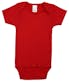 Interlock Short Sleeve Infant Onesies - Red, Newborn