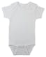 Interlock Short Sleeve Infant Onesies - White, Newborn