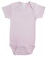 Interlock Short Sleeve Romper, Pink, Medium