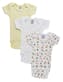 Infant Variety Pack Rompers - Small, Print/White/Yellow, 3 Pack