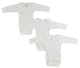 Long Sleeve Unisex Onesies, White, Newborn, 3pk (1 of 2)