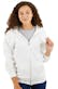 Adult Zipper Hoodies - White, S-XL