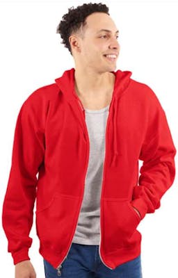 Adult Zipper Hoodies - Red, S-XL