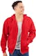 Adult Zipper Hoodies - Red, S-XL