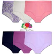 Ladies Plus-Size Hipster Panty - Size 13, 6pk