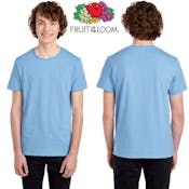 Fruit of the Loom Unisex T-Shirts - Size Medium, Carolina Heather