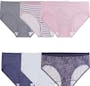 Ladies Cotton Hipster Panty - Size 9, 6pk (1 of 2)