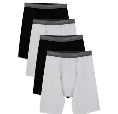 Fruit of the Loom Men's Boxer Briefs - Size Medium, 4pk, 24pcs