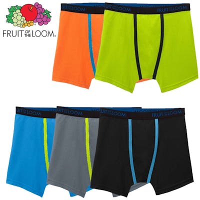 Boys 4 Way Stretch Boxer Briefs - Size Large, 5pk