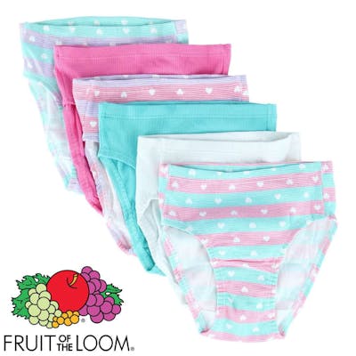 Toddler Girls Brief Panties - Size 4T/5T, 6 Pack, 24pcs