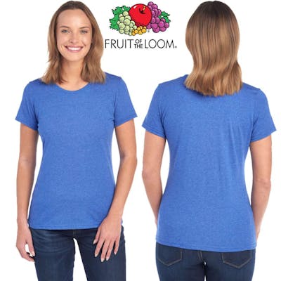 Fruit of the Loom Ladies Cotton T-Shirts - Size Medium, Assorted Colors