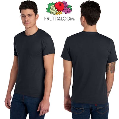 Fruit of the Loom Unisex T-Shirts - 3XL, Charcoal Heather