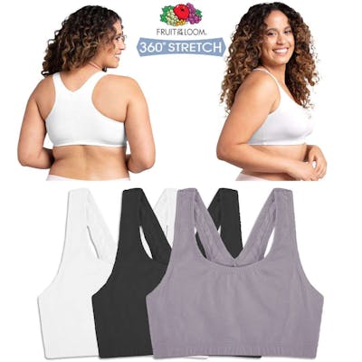Seamless Wireless Bras - Size 2XL, 3pk