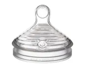NUK Simply Natural Fast Flow Bottle Nipples, 2 Pack