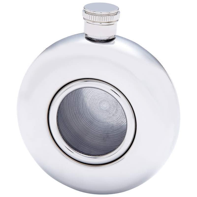 Maxam® 5oz Round Stainless Steel Flask #5RLF