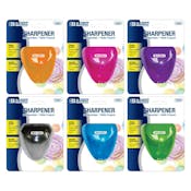Pencil Sharpeners - Dual Blades, Shavings Receptacle