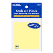 Stick On Notes - 100 Sheets, Yellow