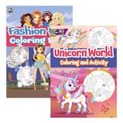 Unicorn World Coloring & Activity Books