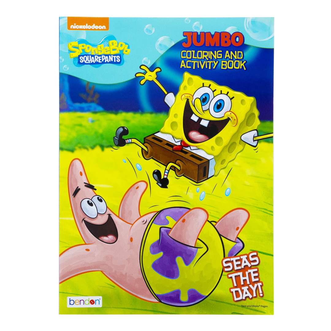 Jumbo SpongeBob Coloring and Activity Books - 80 Pages
