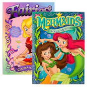 Jumbo Coloring & Activity Books - Fairies & Mermaids