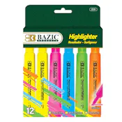 Highlighters - Assorted Colors, 12 Packs