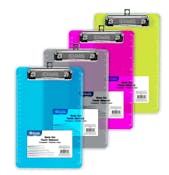 Plastic Clipboards - Memo Size, Assorted