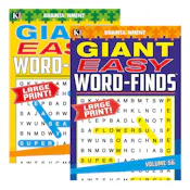 Large Print Easy Word Find Books - Two Titles