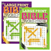 Large Print Bible Word Finds Book - Two Assorted