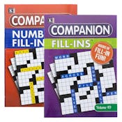 Companion Fill-Ins Puzzle Books - Two Assorted