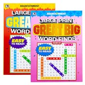 Word Find Puzzle Books - Large Print