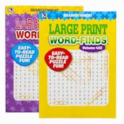 Large Print Word Finds - 2 Volumes