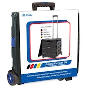 Folding Carts on Wheels - Blue, Lid Cover, 16"