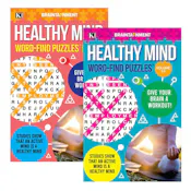 Healthy Mind Word Find Puzzle Books - Two Titles