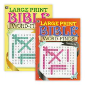 Large Print Bible Word Finds Book - Two Titles